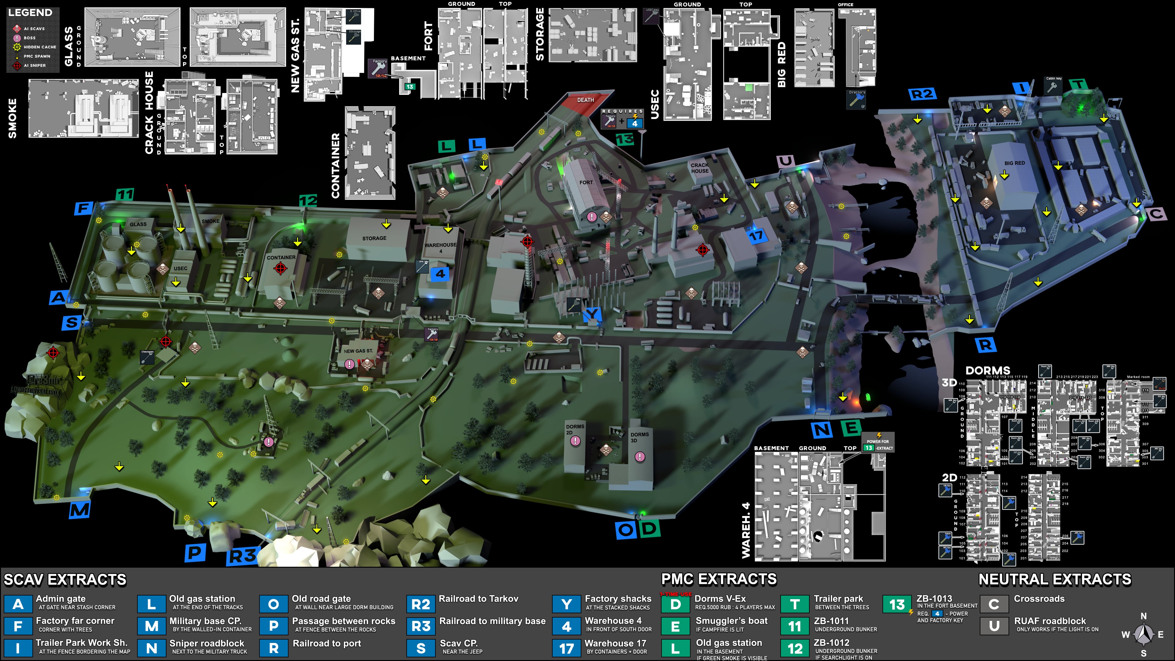 Contract Wars Map : r/EscapefromTarkov